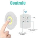 Ver imagem 6 de Lâmpada Luminária Led Cob Sem Fio Controle Remoto MJ-99802
