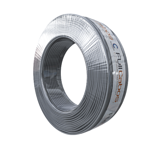 Cabo Flexível 1,5Mm Rolo Com 100 metros Cinza - 1