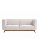 Ver imagem 3 de Sofá Oslo 2 Lugares 180cm Base Madeira Bouclé Cinza - Sallar Home
