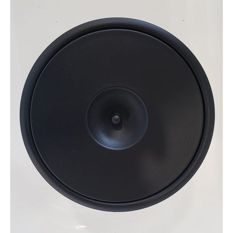 Lixeira Pia Cozinha Embutir Preto Fosco Em Inox 5lts 20X24 CM - Preto