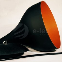 Conjunto 3 Lustres Pendentes de Alumínio Preto com Cobre E27 Metty 18x15cm - 4