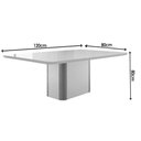 Ver imagem 2 de Conjunto: Mesa Sala Jantar Pietã¡ Curvo 120cm + 4 Cadeiras Dafne Madeira Naturale/off White -