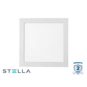 Luminária Led Painel Embutir 27X27CM 24W 6500K STH9954Q/65 STELLA Cor:6500K Branco Frio;Voltagem:110