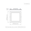 Ver imagem 4 de Luminária Led Painel Embutir 27X27CM 24W 6500K STH9954Q/65 STELLA Cor:6500K Branco Frio;Voltagem:110
