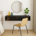 Ver imagem 4 de Penteadeira Suspensa Versatta Multifuncional 2 Nichos Preto