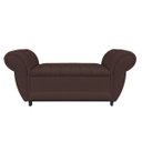 Ver imagem 3 de Recamier Baú Londres 1,40M Suede Marrom - D'Rossi
