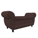 Ver imagem 1 de Recamier Baú Londres 1,40M Suede Marrom - D'Rossi