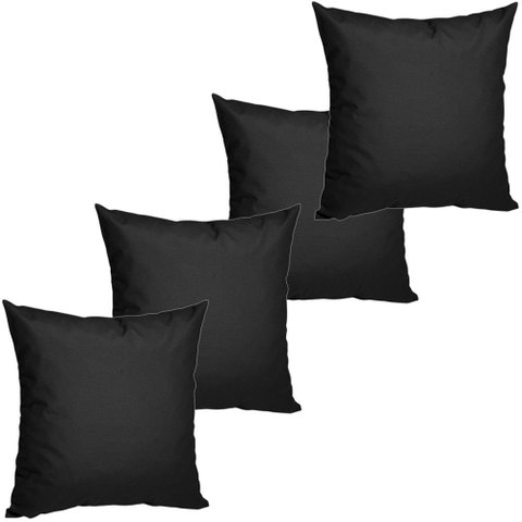 4 Almofadas Cheias para Sofá Decorativas, Impermeáveis e Antimofo Grande Trama