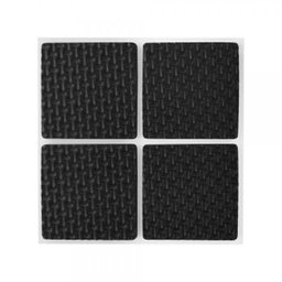 Kit 8 Unidades Protetores Pé Moveis Borracha Piso Resistente Quadrado Porta Anti deslizante Prote - 2