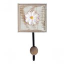 Ver imagem 6 de Kit para Banheiro com 3 Toalheiros e 1 Porta Papel Higiênico Rustico Flor Branca Cor Branco