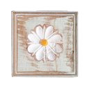 Ver imagem 2 de Kit para Banheiro com 3 Toalheiros e 1 Porta Papel Higiênico Rustico Flor Branca Cor Branco