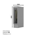 Ver imagem 2 de Balcão 20cm com Rodapé Nicho Porta Toalha Sophia Henn