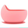 Bowl de Silicone Bebe Alimentação Refeição Infantil 350ML +6 Meses Com Ventosa Rosa Buba - 7