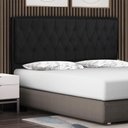 Ver imagem 1 de Cabeceira Cama Box Casal Jadi 140cm Suede Preto