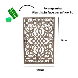Divisor de Ambiente em Mdf 3mm Natural Modular 29x19 Cm [f031] - 2