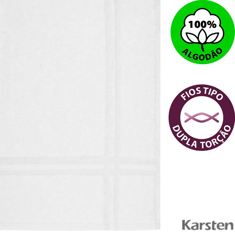 Kit 20 Toalhas de Piso Tapete para Banheiro Hospitalar Hotel Salão Karsten - 4