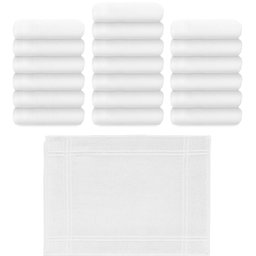 Kit 20 Toalhas de Piso Tapete para Banheiro Hospitalar Hotel Salão Karsten - 1