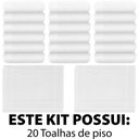 Ver imagem 5 de Kit 20 Toalhas de Piso Tapete para Banheiro Hospitalar Hotel Salão Karsten