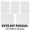 Kit 20 Toalhas de Piso Tapete para Banheiro Hospitalar Hotel Salão Karsten - 5