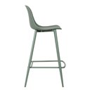 Ver imagem 3 de Kit 4 Banquetas Médias Miami Abi Fratini 91,50 Cm (altura) Polipropileno Verde Aloe Base Aço