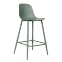 Ver imagem 2 de Kit 4 Banquetas Médias Miami Abi Fratini 91,50 Cm (altura) Polipropileno Verde Aloe Base Aço