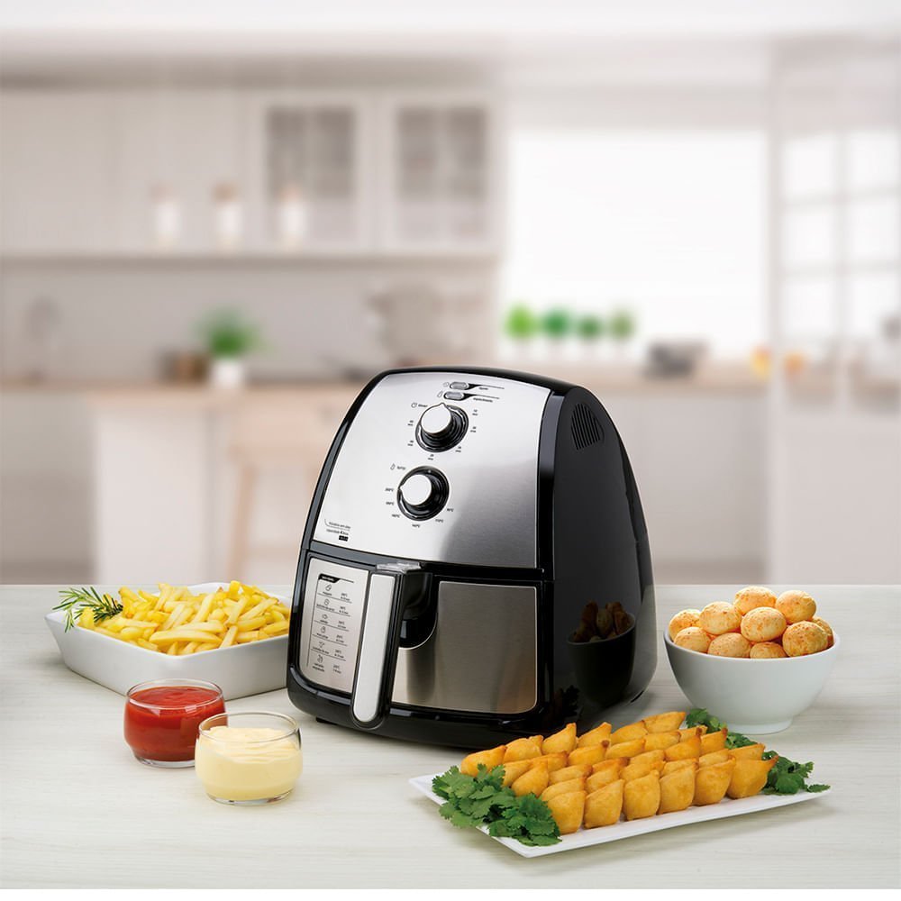 Fritadeira Airfryer 4l Cor Inox Midea Fxa42 - 220v - 6