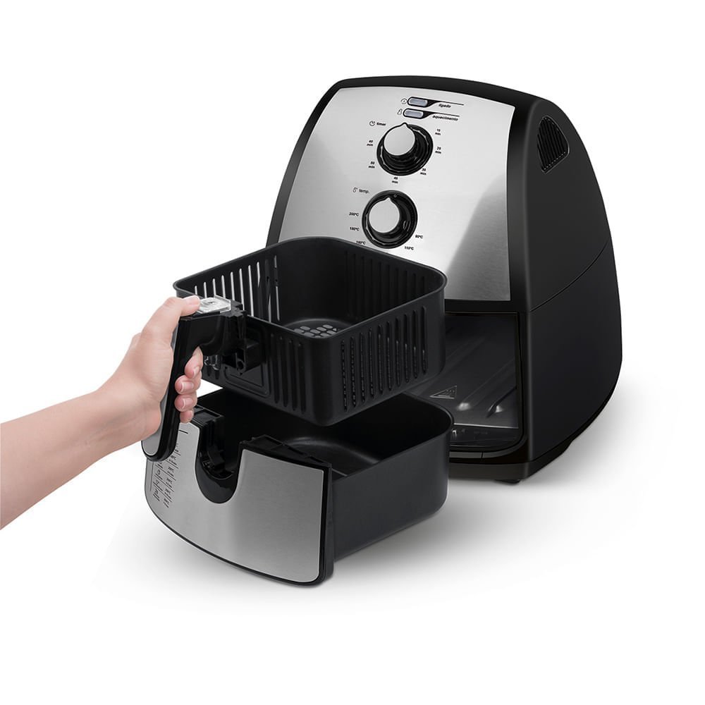 Fritadeira Airfryer 4l Cor Inox Midea Fxa42 - 220v - 7