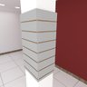 Kit 4 Painel canaletado cinza 2 un 44x90 2 un 30x90 painel canelado expositor painel canaleto - 1