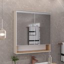 Ver imagem 4 de Conjunto Mariana C/pés 60cm Lavatório Patinada - Fabribam