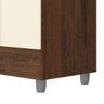 Guarda Roupa Solteiro 4 Portas para Quarto Hospedes:imbuia Champanhe - 5