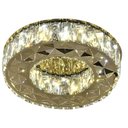 Ver imagem 3 de Lustre Plafon Redondo 35cm Cristal Led Sobrepor 24w 3 Cores Bivolt