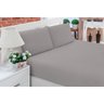 Kit Lençol para Cama Queen Size Liso 3 Peças Lençol de Baixo e 2 Fronhas - 3