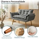 Ver imagem 2 de Namoradeira Decorativa Confortável Para Sala Recepção Consultório Manicure Alice Suede