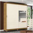 Ver imagem 1 de Guarda Roupa 02 Portas Deslizantes Turin Henn Nature Off White