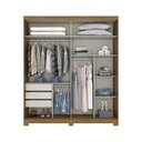 Ver imagem 6 de Guarda Roupa 02 Portas Deslizantes Turin Henn Nature Off White
