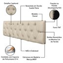 Ver mais imagens de Cabeceira Cama Box Queen 1.60 Painel Capitonê Intense Pávia Areia - LH Móveis