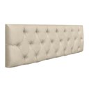 Ver imagem 3 de Cabeceira Cama Box Queen 1.60 Painel Capitonê Intense Pávia Areia - LH Móveis