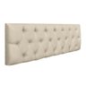 Cabeceira Cama Box Queen 1.60 Painel Capitonê Intense Pávia Areia - LH Móveis - 3