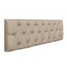 Cabeceira Cama Box Queen 1.60 Painel Capitonê Intense Pávia Cappuccino - LH Móveis - 3