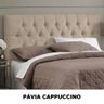 Cabeceira Cama Box Queen 1.60 Painel Capitonê Intense Pávia Cappuccino - LH Móveis - 4