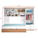 Ver imagem 2 de Quarto Infantil Chiara com Cama Auxiliar Branco Carvalho - Phoenix Baby