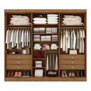 Ver imagem 3 de Guarda Roupa Casal da Vincci Ripado 6 Pts Ypê Off White Ddoro