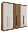 Ver imagem 2 de Guarda Roupa Casal da Vincci Ripado 6 Pts Ypê Off White Ddoro