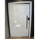 Ver imagem 2 de Porta Pivotante Alumínio Branco 210(A) x 120 (L)  Com Fechadura Eletrônica Pado