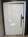 Ver imagem 2 de Porta Pivotante Alumínio Branco 210(A) x 120 (L) Com Fechadura Eletrônica Pado