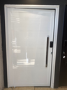 Ver imagem 1 de Porta Pivotante Alumínio Branco 210(A) x 120 (L) Com Fechadura Eletrônica Pado