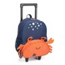 Mochila Escolar Infantil com Rodinhas Caranguejo In2587kr Azul - Tututti - 1