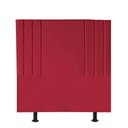 Ver imagem 2 de Cabeceira Estofada Grécia 140CM Casal Courino Vermelho - D A DECOR