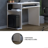 Escrivaninha Mesa de Computador para Escritório Gamer - Branco - 7