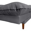 Ver imagem 3 de Sofá Cama Andorra Corano 3 Lugares Pés Madeira Cinza 312 Império